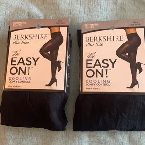 Berkshire plus size 5X/6X  black shimmer tights